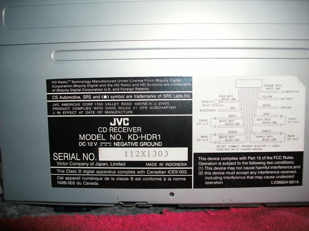 JVC KD-HDR1 | DiyMobileAudio.com Car Stereo Forum